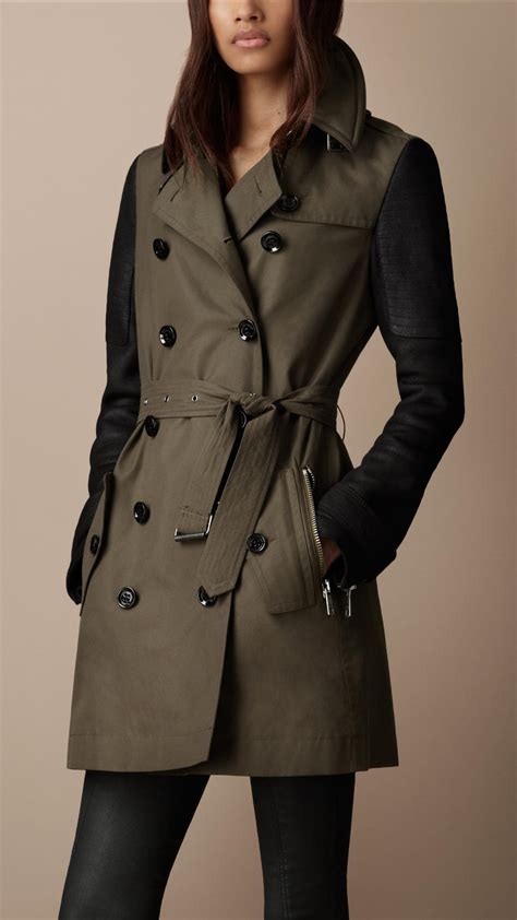 burberry womens trench coats short sleeve|burberry brit trench coat women's.